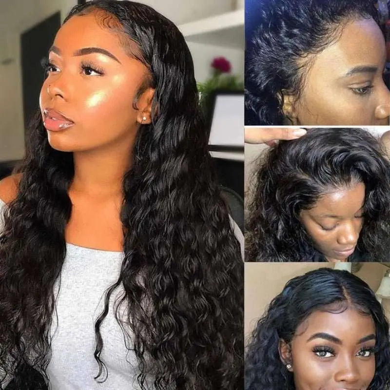 4x4 Water Wave Undetectable Invisible Lace Closure Wig丨Real HD Lace - Doaburu Hair
