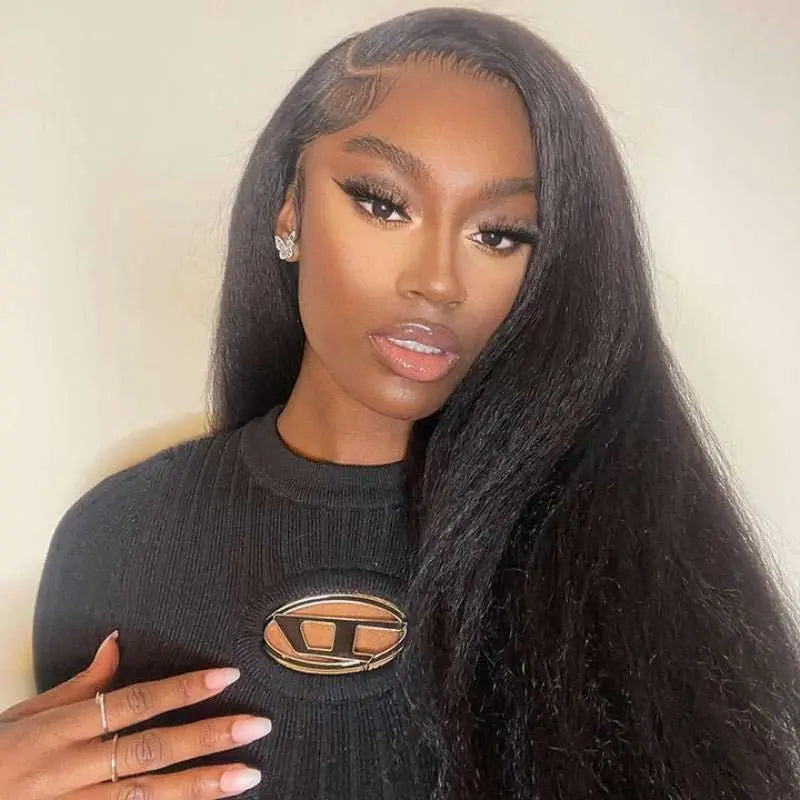 5x5 Kinky/Yaki Straight Undetectable Invisible Lace Closure Wig丨Real HD Lace - Doaburu Hair