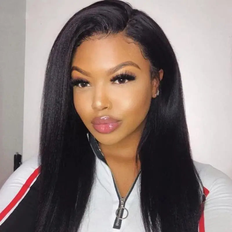 5x5 Kinky/Yaki Straight Undetectable Invisible Lace Closure Wig丨Real HD Lace - Doaburu Hair