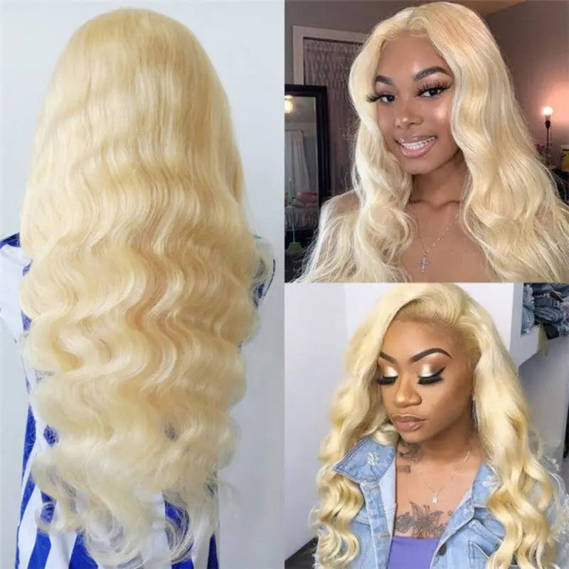 Blonde 613 Color 3 Bundles Body Wave Virgin Hair With 13*4 Lace Frontal - Doaburu Hair