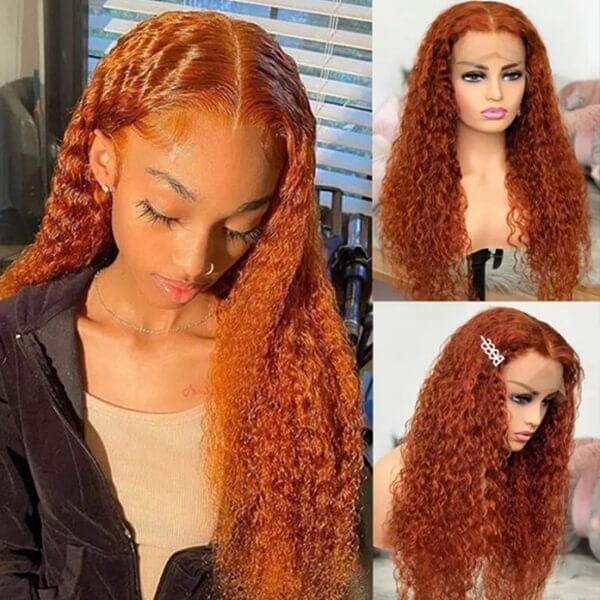 Super Popular 350 Color Curly Wave 4x4 13x4 Lace Frontal Wig - Doaburu Hair