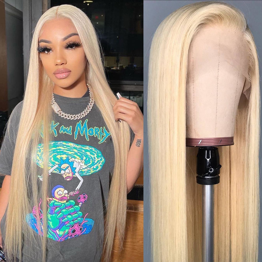 Blond Hair 13x6 HD Lace Front Wig Straight Hair Human Hair Wigs - Doaburu Hair