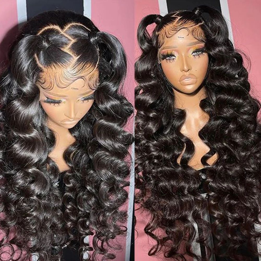 13x4 Transparent Lace Frontal Loose Wave Wigs Virgin Human Hair - Doaburu Hair