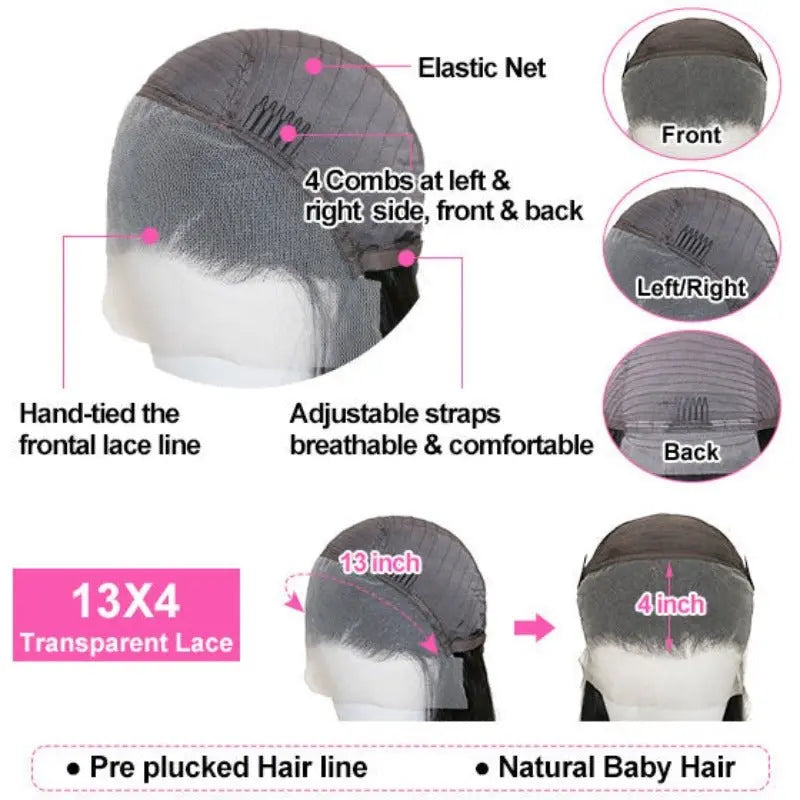 Super Long Hair 32-40 inches 13x4 Lace Frontal Wig In Stock - Doaburu Hair