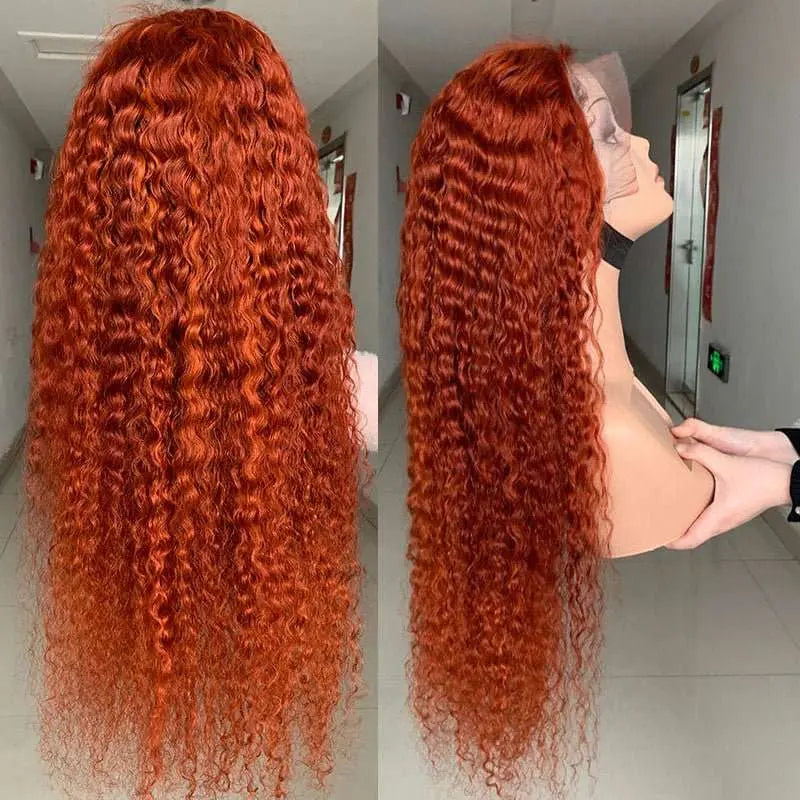 Super Popular 350 Color Curly Wave 4x4 13x4 Lace Frontal Wig - Doaburu Hair