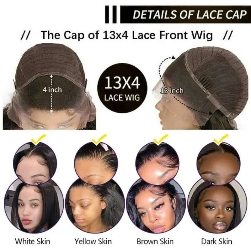 Undetectable Invisible Lace 13x4 Frontal Body Wave Wig丨Real HD Lace - Doaburu Hair