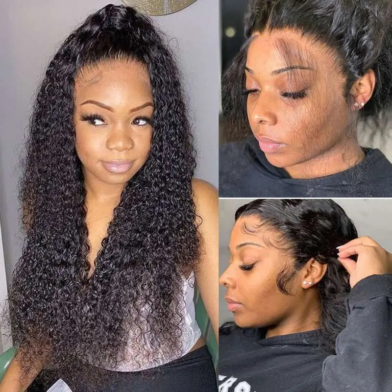Undetectable Invisible Lace 13x4 Frontal Kinky Curly Wig丨Real HD Lace - Doaburu Hair