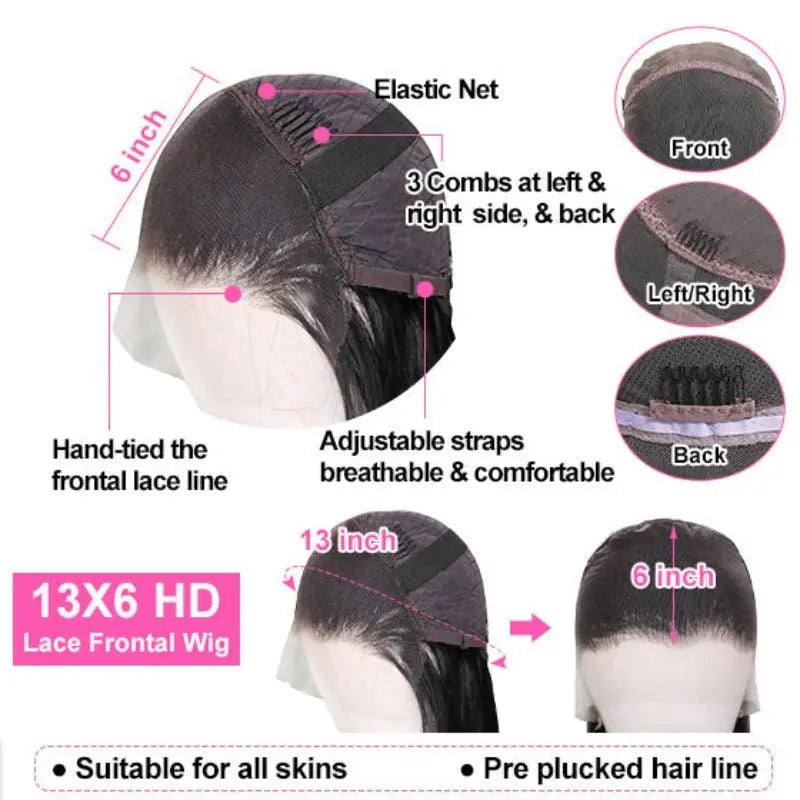 Undetectable Invisible Lace 13x6 Lace Frontal Deep Wave Wig丨Real HD Lace - Doaburu Hair