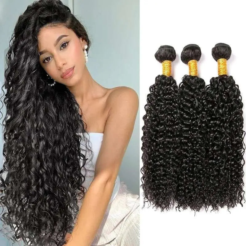 3 Bundles Kinky Curly Super High Class Premium Virgin Hair Natural Black - Doaburu Hair