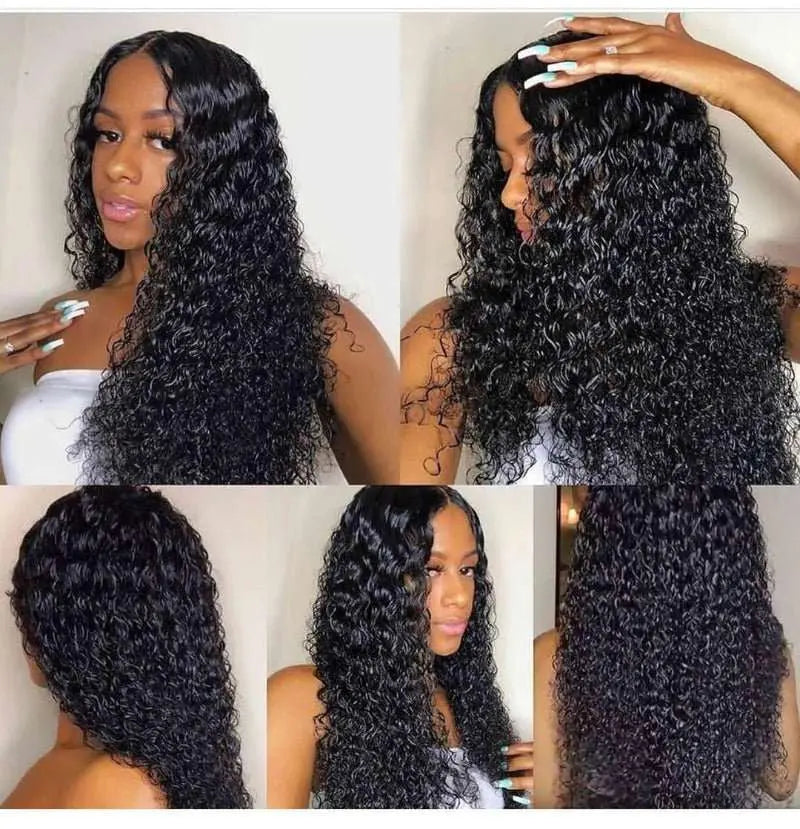 Full Lace Wig Human Virgin Hair Natural Black - Doaburu Hair
