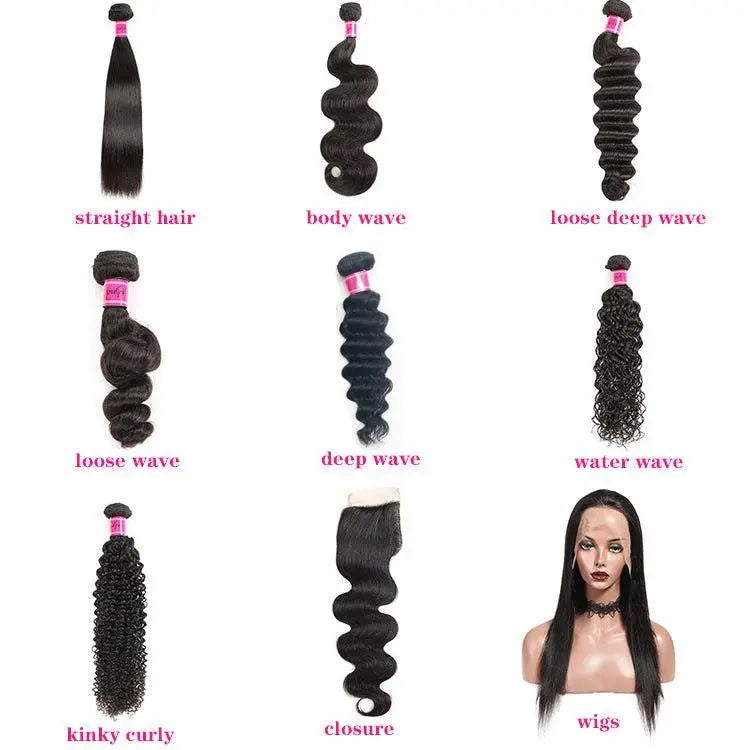 Remy Hair Natural Black 50 Bundles Package Free Shipping All Texture - Doaburu Hair