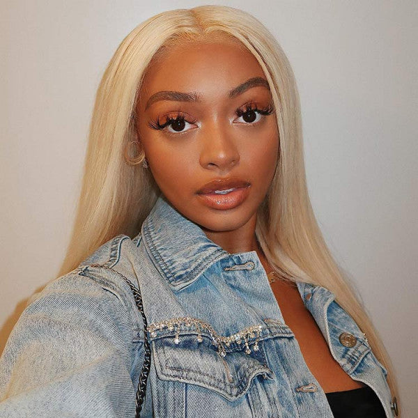 Blonde 613 Closure Wigs Straight Hair 5x5 HD Lace Closure Wig for Women - Doaburu Hair