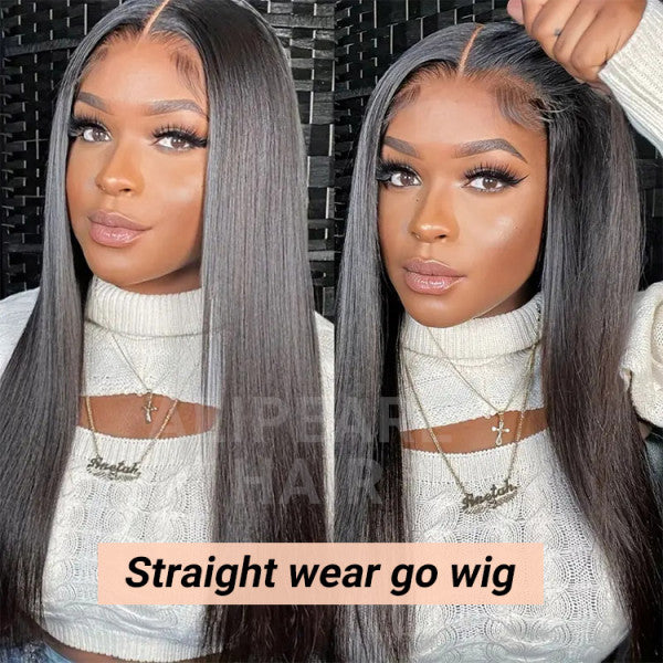 Glueless Wear & Go Wigs - Straight Human Hair Upgrade 4x6 HD Lace Closure Wigs - Doaburu Hair